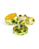 Grinder Gold "Leaves" 4-tlg - 35x51mm